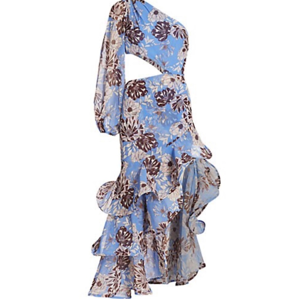 Alexis Sabetta Gown in Blue Floral